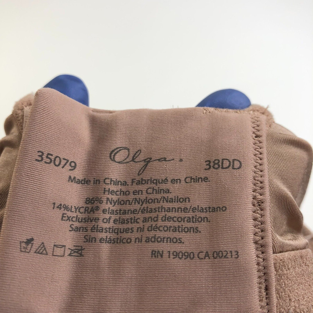 Olga 35079 Comfort by Design Tailored Bra 38DD Underwire Brown - Picture 4 of 6